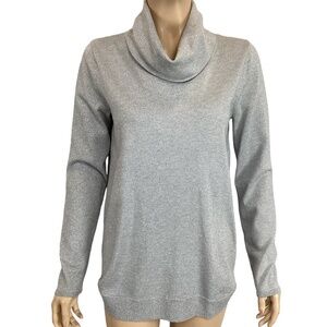 Evolution by Cyprus‎ silver cowl neck sweater size small